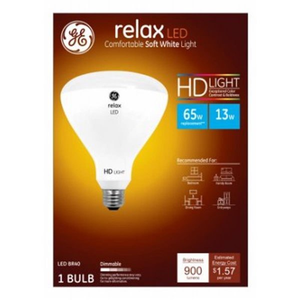 Ge 13 watt BR40 Relax Bulb - Soft White GE569263